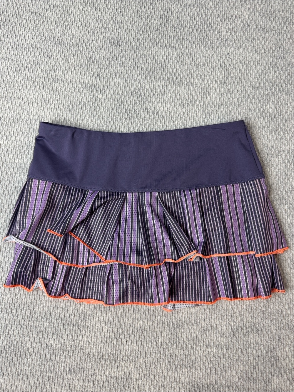 Lucky In Love Tennis Skirt Sz L Purple/Orange